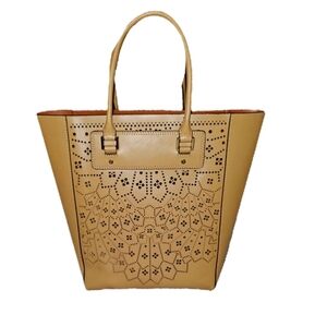BCBG Tall Genuine Leather Tote